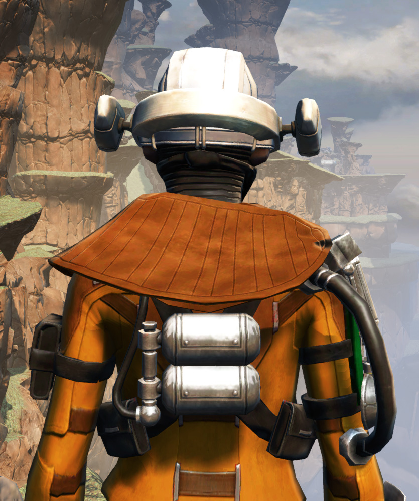 War Hero Field Medic (Rated) Armor Set detailed back view from Star Wars: The Old Republic.