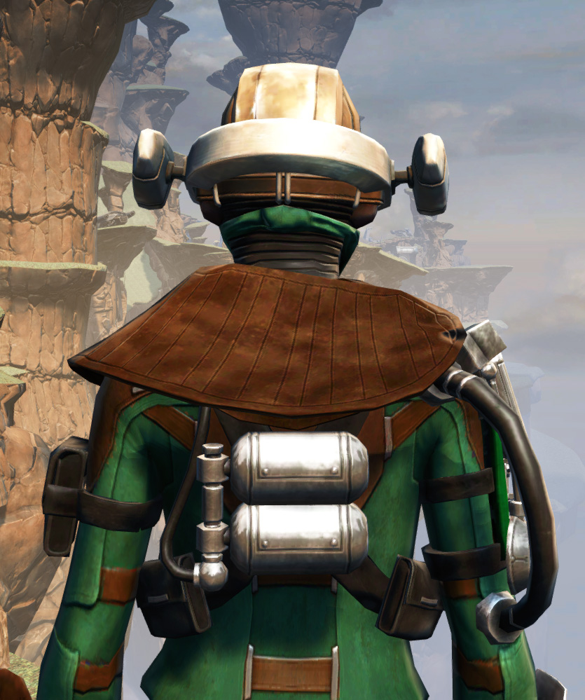 War Hero Field Medic Armor Set detailed back view from Star Wars: The Old Republic.