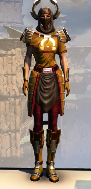War Hero Force-Mystic (Rated) Armor Set Outfit from Star Wars: The Old Republic.