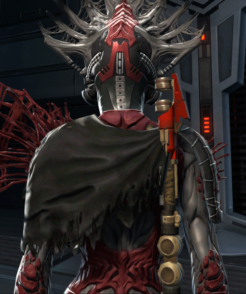 War Hero Stalker (Rated) Armor Set detailed back view from Star Wars: The Old Republic.