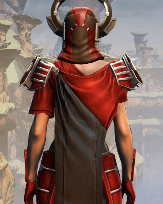 War Hero Stalker (Rated) Armor Set Back from Star Wars: The Old Republic.