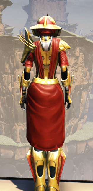 War Hero Vindicator (Rated) Armor Set player-view from Star Wars: The Old Republic.