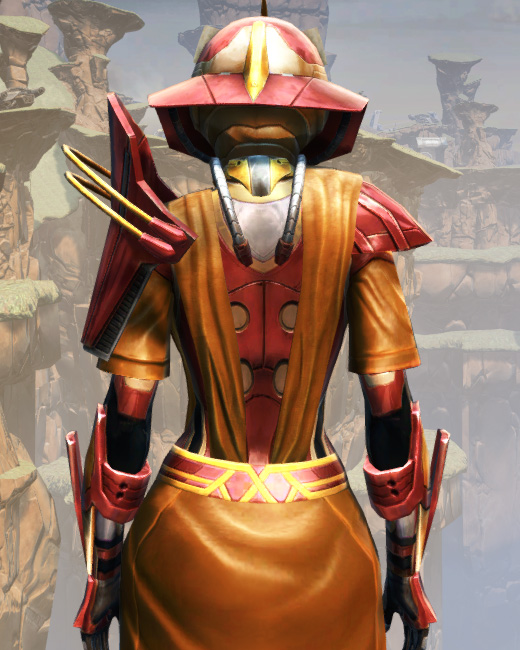 War Hero Weaponmaster (Rated) Armor Set Back from Star Wars: The Old Republic.
