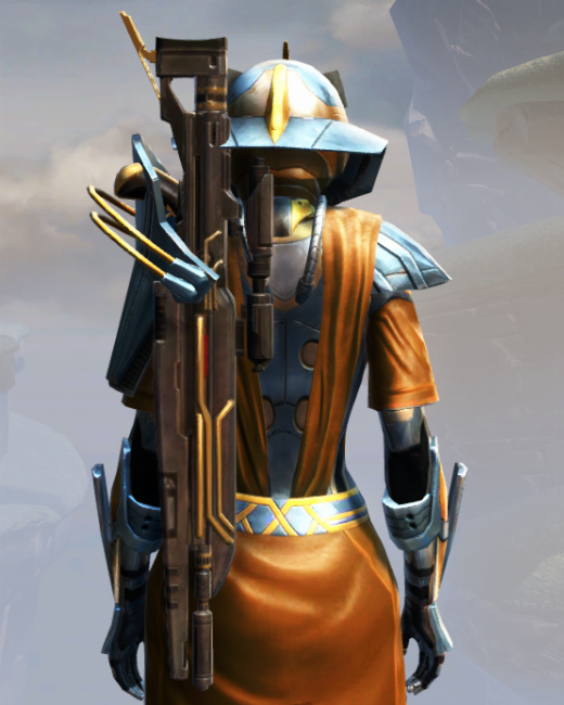 War Hero Weaponmaster Armor Set Back from Star Wars: The Old Republic.