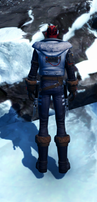 Winter Outlaw Armor Set player-view from Star Wars: The Old Republic.