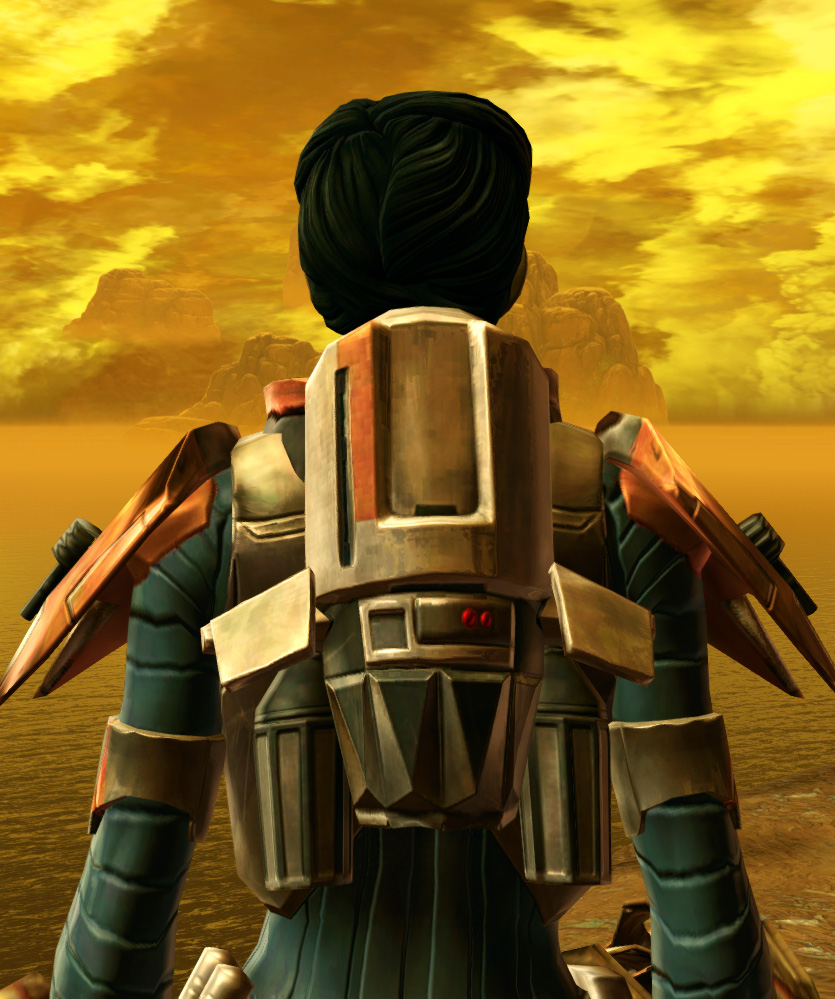 Xonolite Asylum Armor Set detailed back view from Star Wars: The Old Republic.